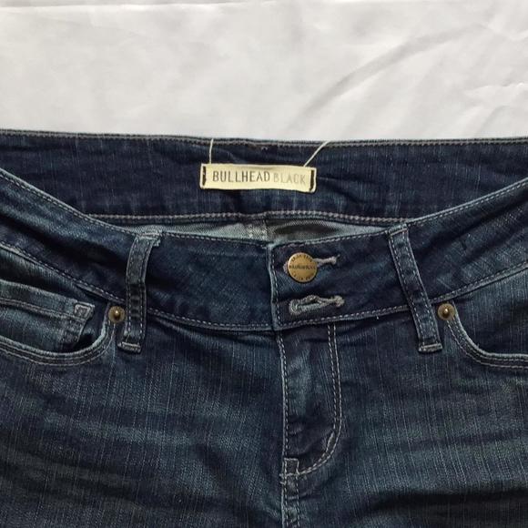 🔴𝗕𝗢𝗚𝗢🔴size 9r bullhead black womens jeans - Picture 1 of 16